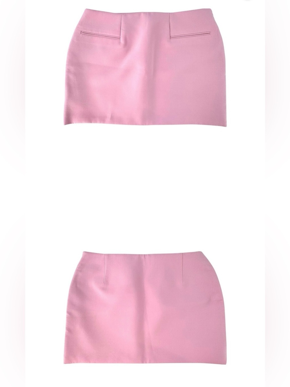 Salvatore Ferragamo Pink Wool Blend Mini Skirt